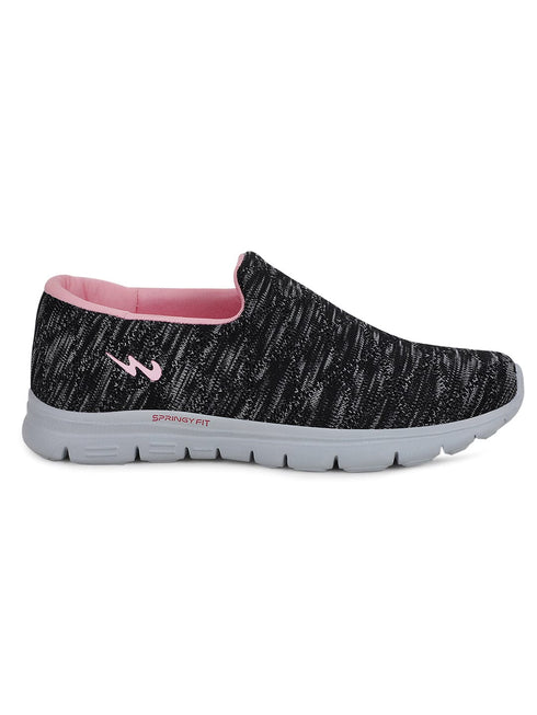 FABIA Black Women's Walking Shoes